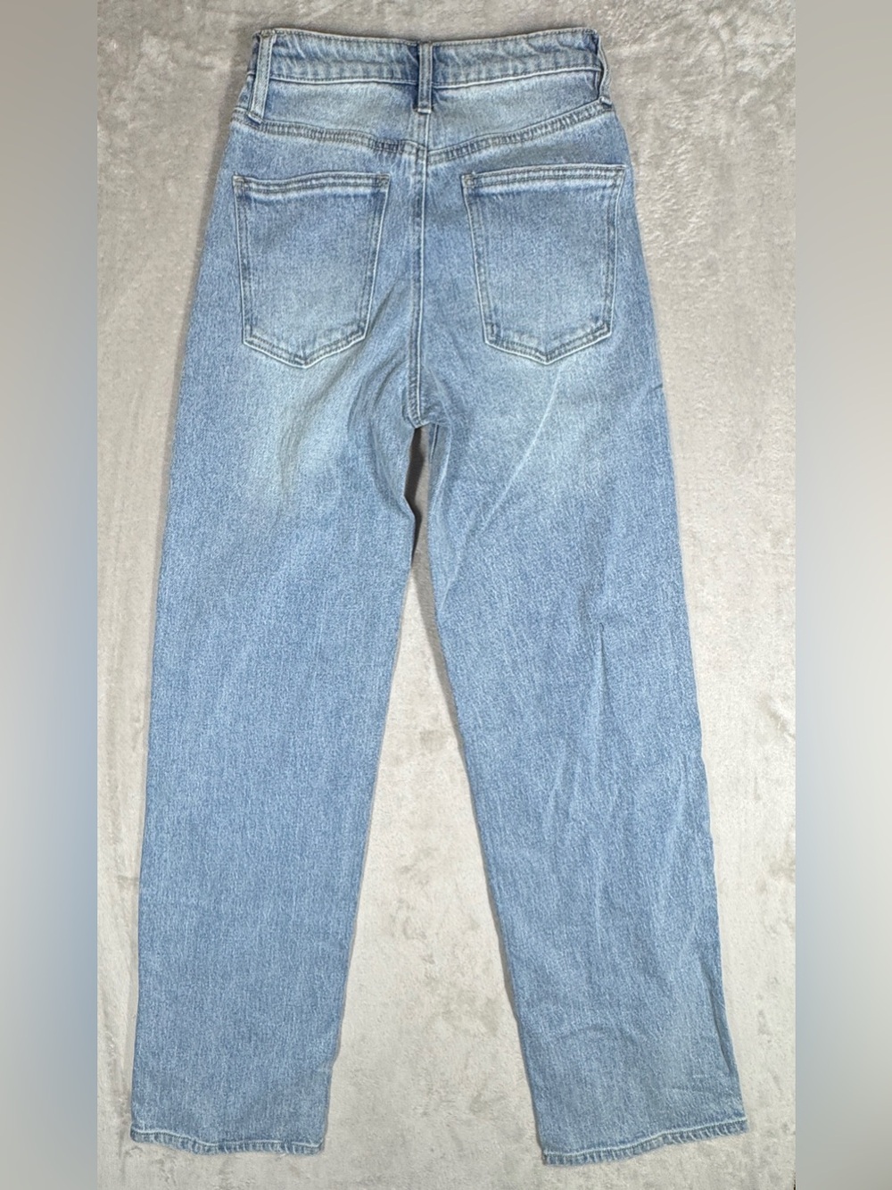 OAT Rhinestone Bows Coquette Wide Leg High Rise Cotton Blend Denim
blue Jeans 25 - Picture 11 of 17